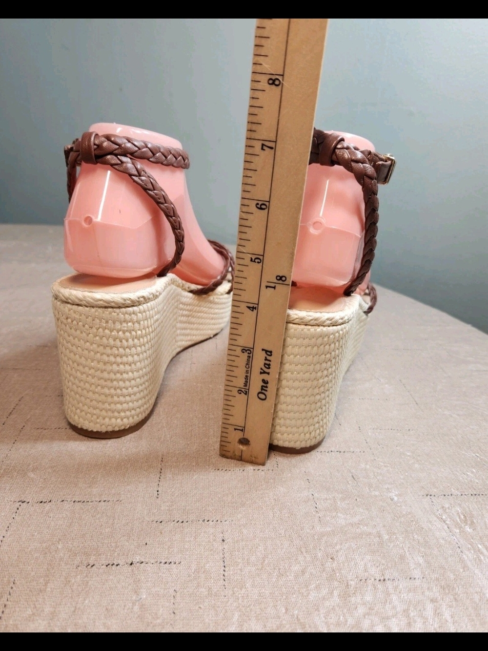 Antonio Melani Women's Size 9 M Sandal Platform Lorinna Leather Braided 207 - Picture 8 of 13